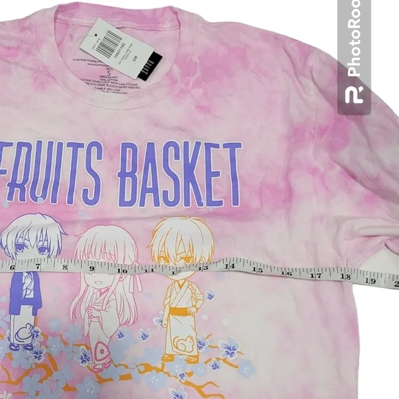 Hot Topic Fruits Basket Tie-Dye Girls Long- Sleeve T-Shirt Size S - Picture 4 of 7